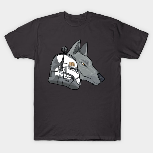 Commander Wolfe - grey T-Shirt by KMcreations